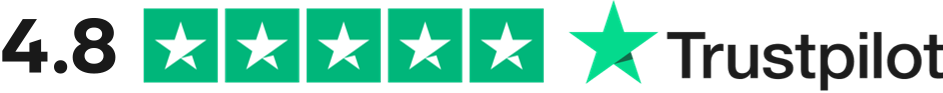 Rated 4.8 out of 5 on Trustpilot